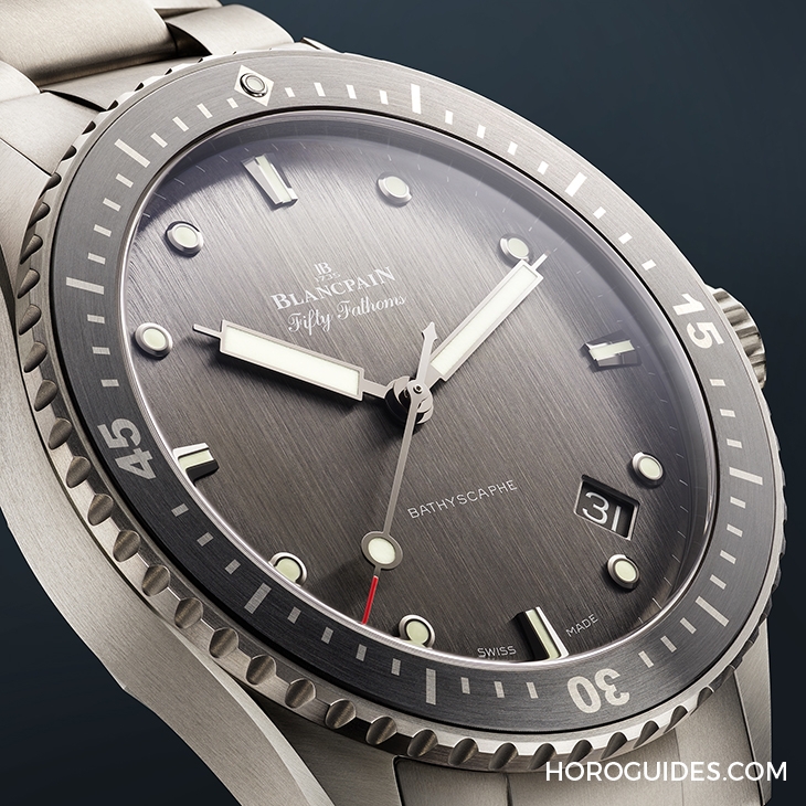BLANCPAIN - FIFTY FATHOMS - 5000-1210-98S - 首款鈦金屬材質的BLANCPAIN深潛器腕錶