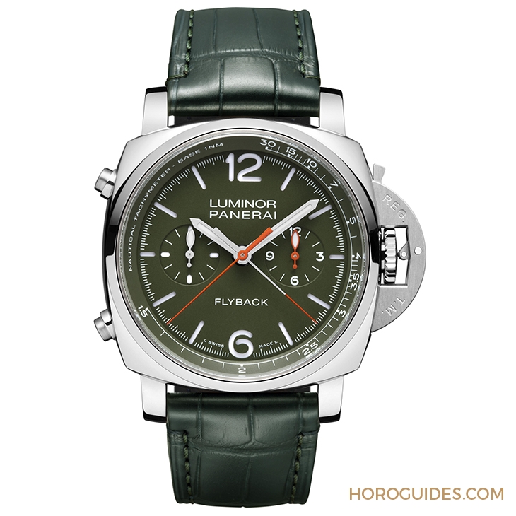 PANERAI - LUMINOR - PAM01298 - Panerai Luminor Chrono Flyback飛返計時新作二連發,陶瓷殼、軍綠面各展特色