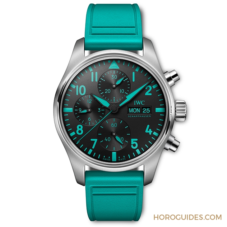 IWC - PILOT - IW388108 - IWC第一款F1車隊官方時計，Mercedes-AMG馬石油綠色亮眼上手
