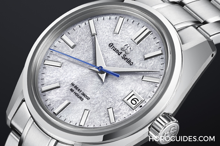 GRAND SEIKO - Heritage - SLGH013 - 淡藍面盤呈現岩手山「融雪」美景，Grand Seiko 44GS首款白鋼材質