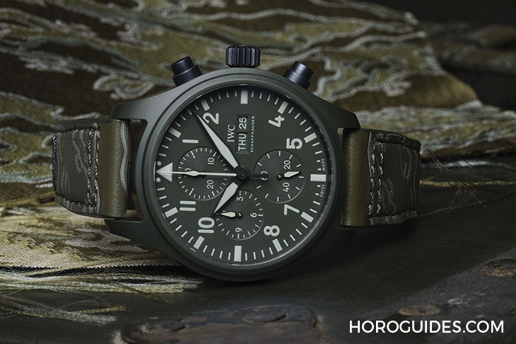 IWC - PILOT - IW389106 - 迷彩、刺繡布貼,SBTG街頭潮味上手|IWC x SBTG特別版錶帶套裝