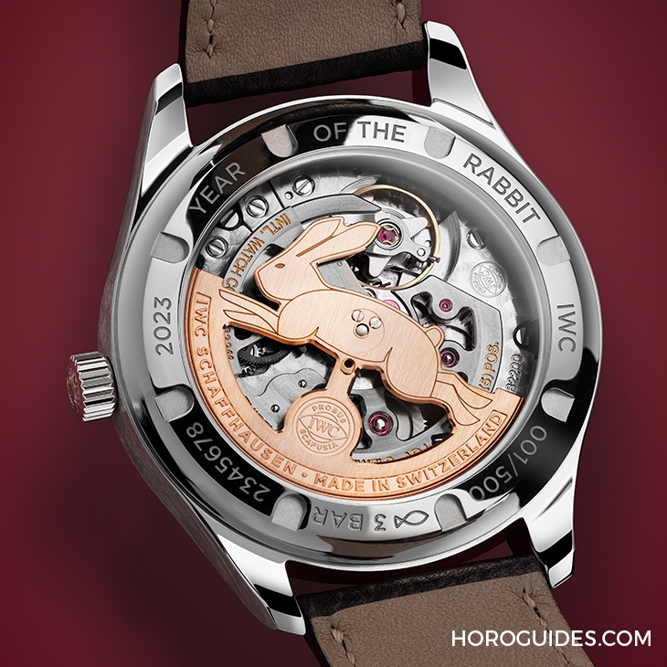 IWC - PORTUGIESER - IW358315 - 酒紅面盤、金兔自動盤，IWC推出癸卯賀歲錶：葡萄牙系列自動腕錶40「中國新年」特別版