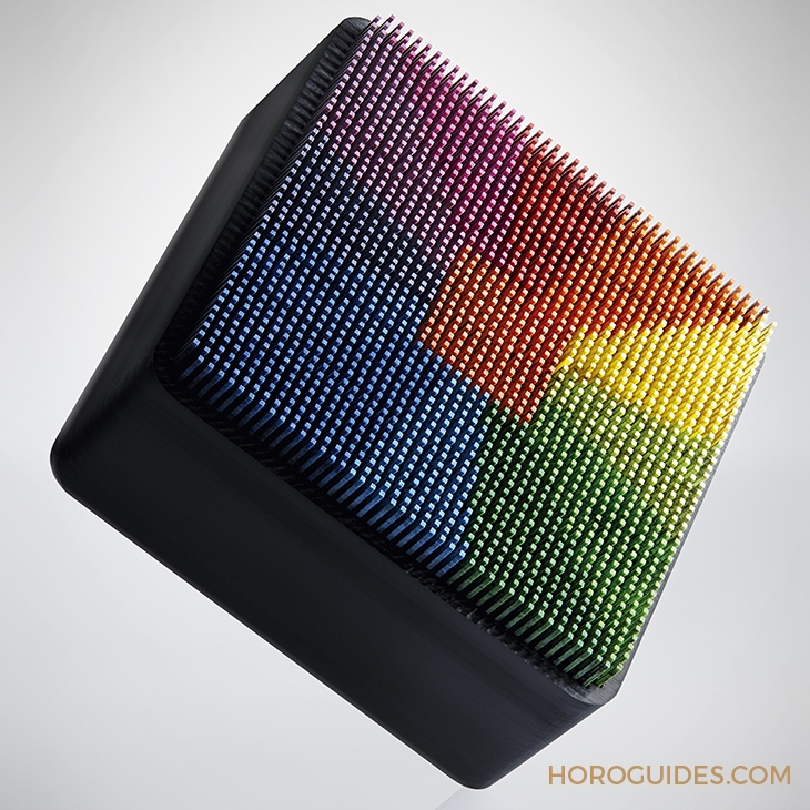 HUBLOT - MP - 909.QDRB.1120.LR - 為碳纖維錶殼編織出彩虹色調：HUBLOT MP-09雙軸陀飛輪5天動力儲存腕錶