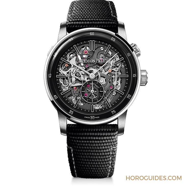 AUDEMARS PIGUET - CODE 11.59 - 26397NB.OO.D002KB.01 - 攻頂報時功能，愛彼讓它沒有秘密：Code 11.59大自鳴鐘樂超問錶，搭配鏤空錶盤