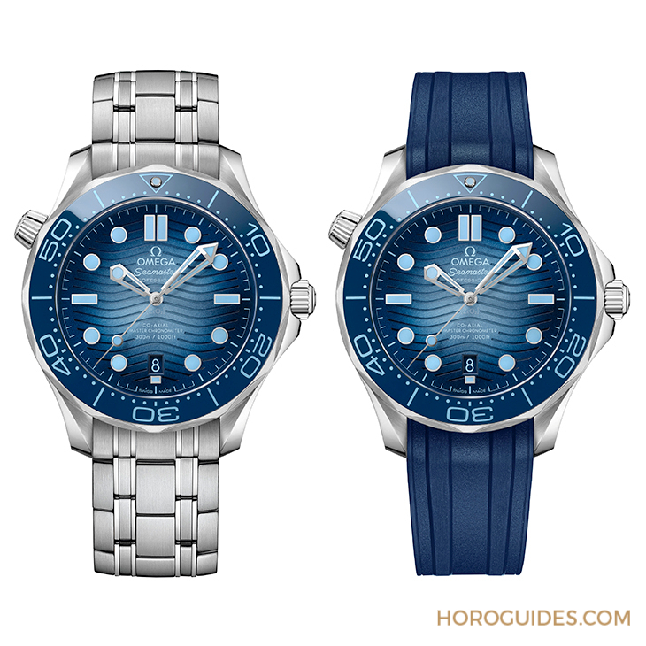 OMEGA - SEAMASTER - 215.30.46.21.03.002 - OMEGA海馬系列75週年，夏日藍面11員全新報到！色調深淺絕妙對應防水深度