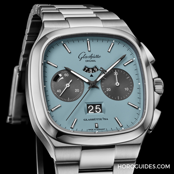 GLASHÜTTE ORIGINAL - SENATOR - 1-37-02-13-02-70 - 格拉蘇蒂七零年代大日曆計時腕錶新色亮相,捕捉1970年代的夏日絢爛