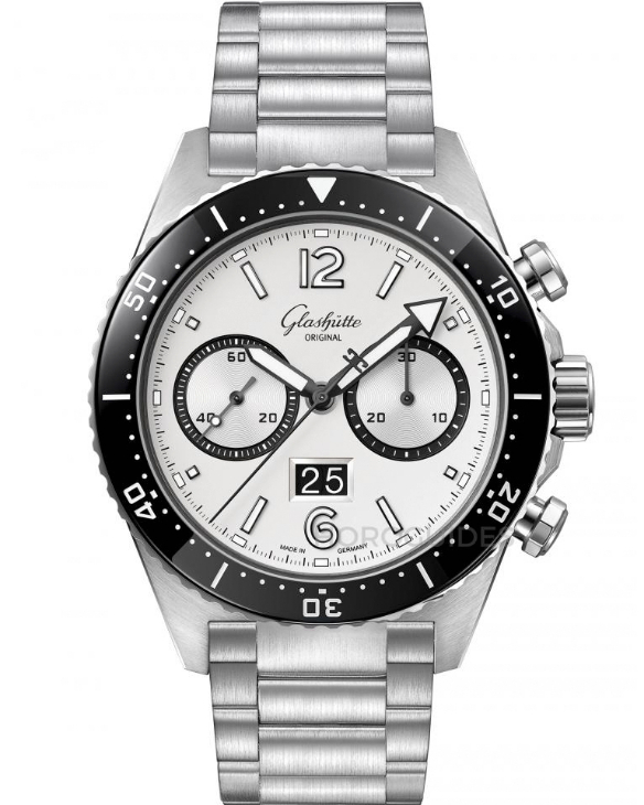 GLASHÜTTE ORIGINAL - Spezialist - 1-37-23-03-80-70 - Glashütte Original推出SeaQ計時碼錶新色"Silver Screen"熊貓面