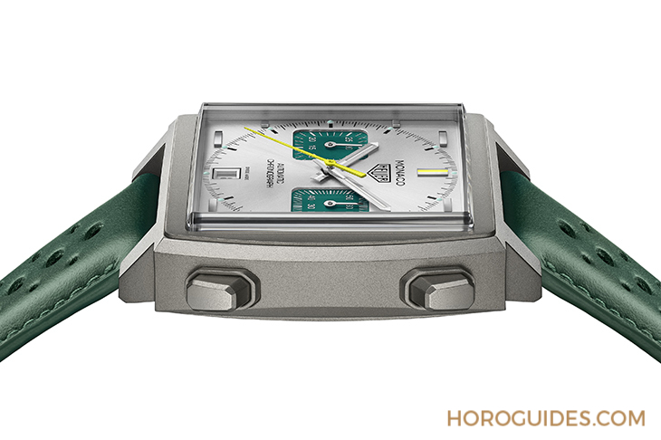 TAG HEUER - MONACO - CAW218E.FC6565 - 英國賽車綠入錶！TAG HEUER Monaco計時碼錶賽車綠鈦金屬限量版驚艷登場