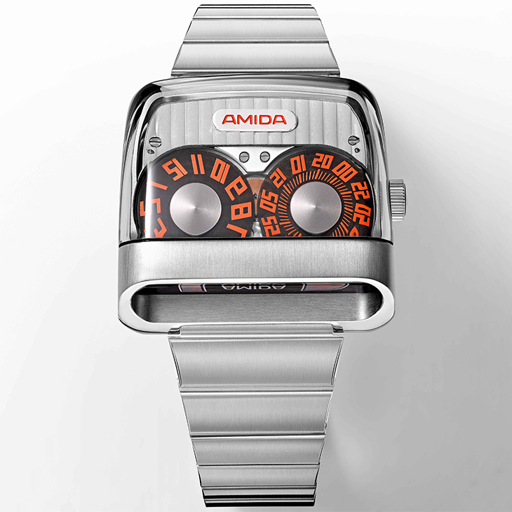 AMIDA - DIGITREND - WG41AAA.BEBNMM1A - 跳時機械錶的透視進化 | AMIDA Digitrend Open Sapphire