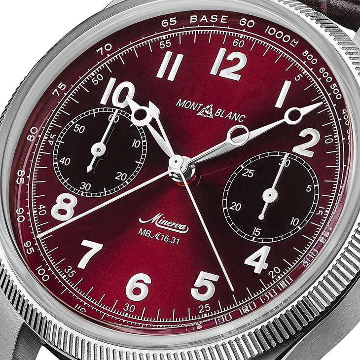MONTBLANC - 1858 - 134029 - 向1930年代Minerva軍用計時經典致敬｜Montblanc  1858追針計時腕錶限量版100