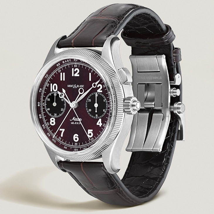 MONTBLANC - 1858 - 134029 - 向1930年代Minerva軍用計時經典致敬｜Montblanc  1858追針計時腕錶限量版100