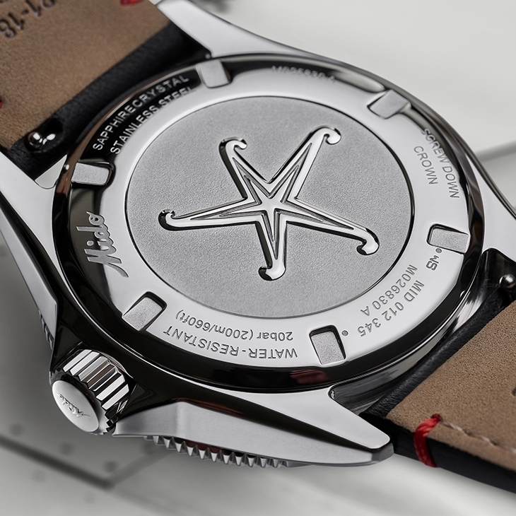 MIDO - OCEAN STAR - M026.830.16.030.00 - MIDO全新Ocean Star Worldtimer腕錶,鮮明復古設計,致敬熱愛世界的你