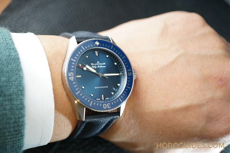 BLANCPAIN - FIFTY FATHOMS - 5000-0240-O52A - 小一點更好戴 BLANCPAIN五十噚38mm登場