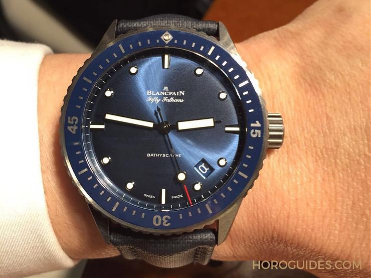 BLANCPAIN - FIFTY FATHOMS - 5000-0240-O52A - 小一點更好戴 BLANCPAIN五十噚38mm登場