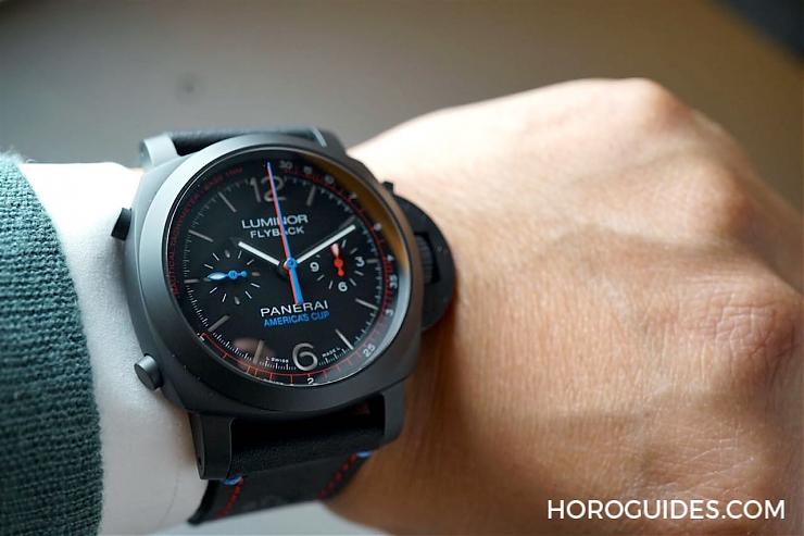PANERAI - LUMINOR 1950 - PAM00725 - 限量又跳色 活潑版PAM00725美洲杯飛返計時 