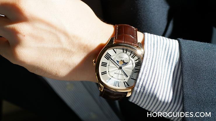 CARTIER - 雙針正裝錶的紳士進階款 卡地亞Drive de Cartier月相錶