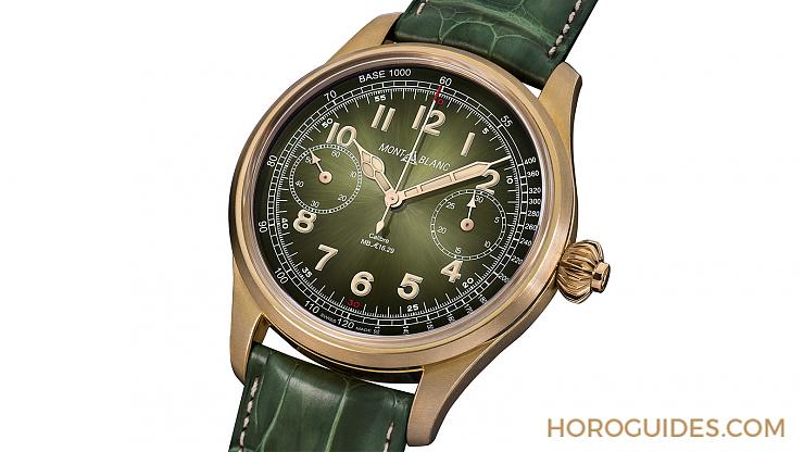 MONTBLANC - 青銅+綠面 想買也買不到 萬寶龍2017 Only Watch 1858系列測速計時碼錶