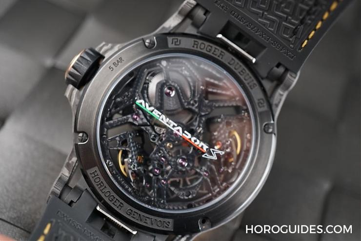 ROGER DUBUIS - EXCALIBUR - RDDBEX0654 - [SIHH 2018]羅杰杜彼Excalibur Aventador S黑金版 迷你Lamborghini登場