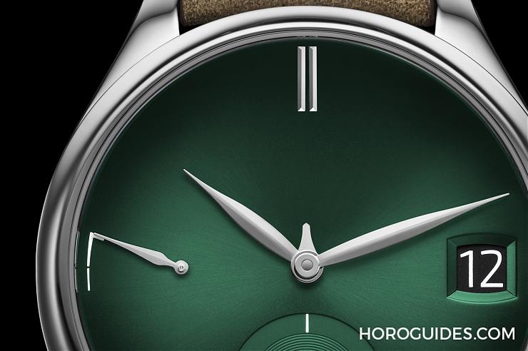 H. MOSER & CIE - ENDEAVOUR - 1800-0202 - [BASEL 2018]H.MOSER Endeavour Purity Cosmic Green煙燻綠面＋極簡萬年曆雙經典