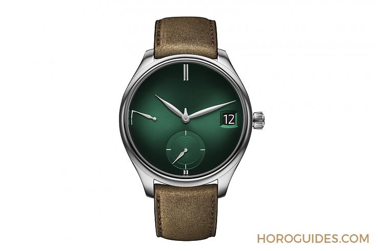 H. MOSER & CIE - ENDEAVOUR - 1800-0202 - [BASEL 2018]H.MOSER Endeavour Purity Cosmic Green煙燻綠面＋極簡萬年曆雙經典