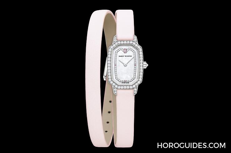 HARRY WINSTON - Emerald - EMEQHM18WW007 - [BASEL 2018]HARRY WINSTON Emerald雙圈粉色錶帶 把春天戴上手