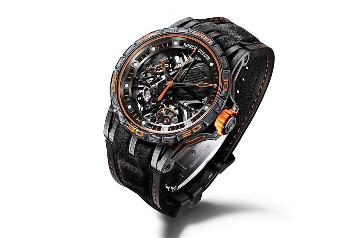 ROGER DUBUIS - 羅杰杜彼雙擒縱鏤空Excalibur Aventador S 更「貴」氣的超跑運動風