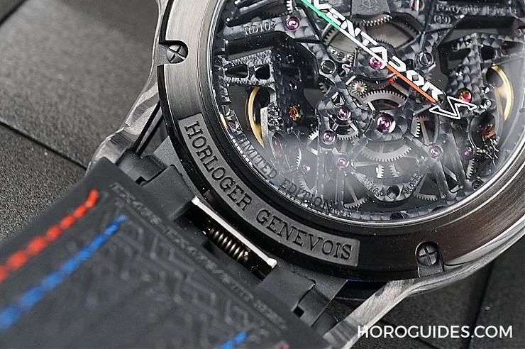 ROGER DUBUIS - 羅杰杜彼雙擒縱鏤空Excalibur Aventador S 更「貴」氣的超跑運動風