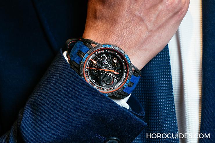 ROGER DUBUIS - 羅杰杜彼雙擒縱鏤空Excalibur Aventador S 更「貴」氣的超跑運動風