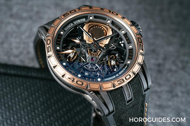 ROGER DUBUIS - 羅杰杜彼雙擒縱鏤空Excalibur Aventador S 更「貴」氣的超跑運動風
