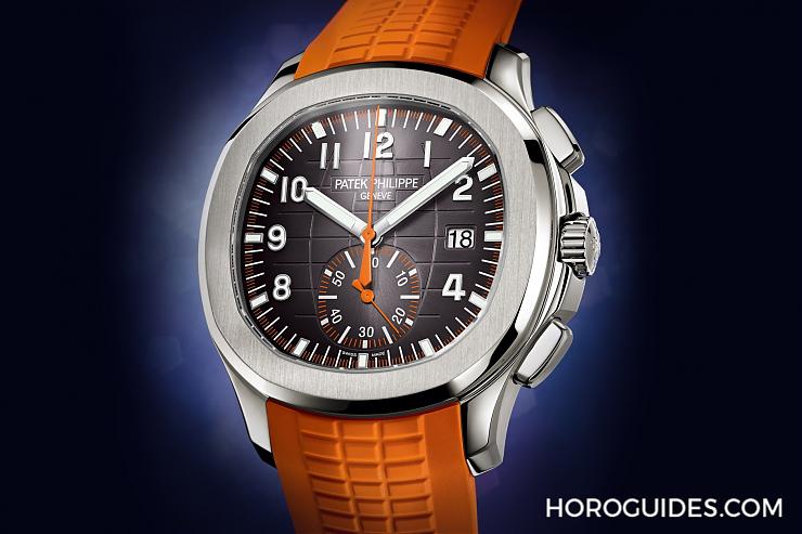 PATEK PHILIPPE - AQUANAUT - 5968A-001 - [BASEL 2018] 百達翡麗Aquanaut 5968A 雙錶帶計時碼錶 橙色登場 
