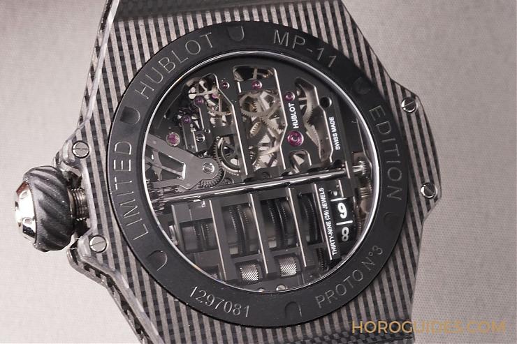HUBLOT - BIG BANG - 911.JX.0102.RW - [BASEL 2018] HUBLOT Big Bang MP11全透明＋14天長動力 還有超輕盈碳纖維版本
