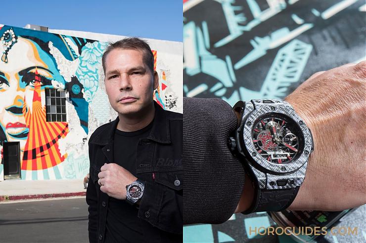 HUBLOT - BIG BANG - 414.YF.1137.VR.SHF18 - HUBLOT Big Bang Meca-10 把潮牌大師Shepard Fairey藝術戴上手