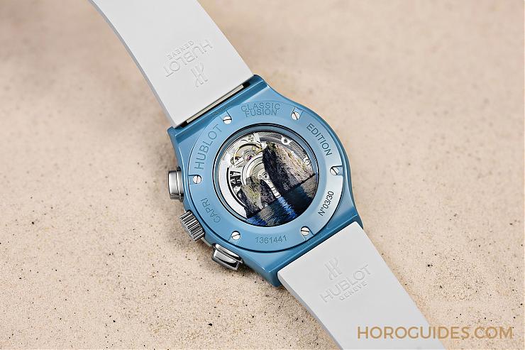 HUBLOT - 彩色陶瓷的新高度!HUBLOT Classic Fusion Aerofusion 海水正藍Capri限量計時碼錶