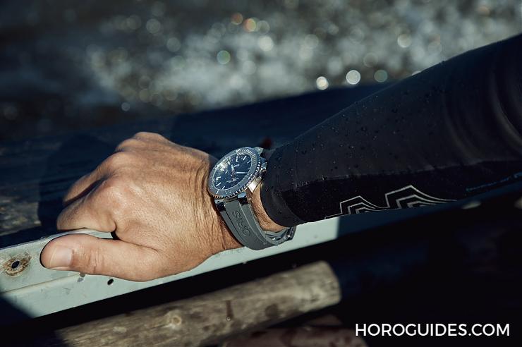 ORIS - AQUIS - 01 733 7730 4153-07 4 24 66EB - ORIS Aquis Relief日期錶 用時間傳達理念