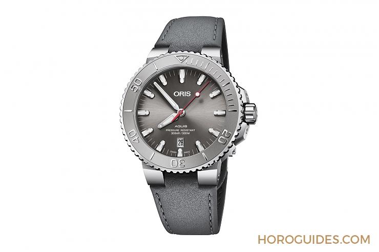 ORIS - AQUIS - 01 733 7730 4153-07 4 24 66EB - ORIS Aquis Relief日期錶 用時間傳達理念