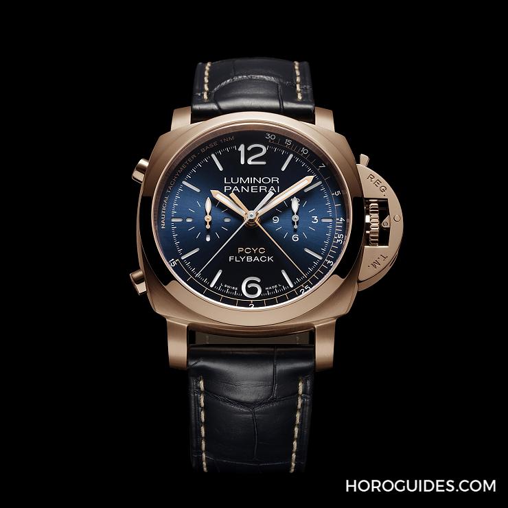 PANERAI - LUMINOR - PAM00788 - PANERAI Luminor帆船挑戰賽計時錶 鈦金屬、黑陶瓷、紅金材質連三發