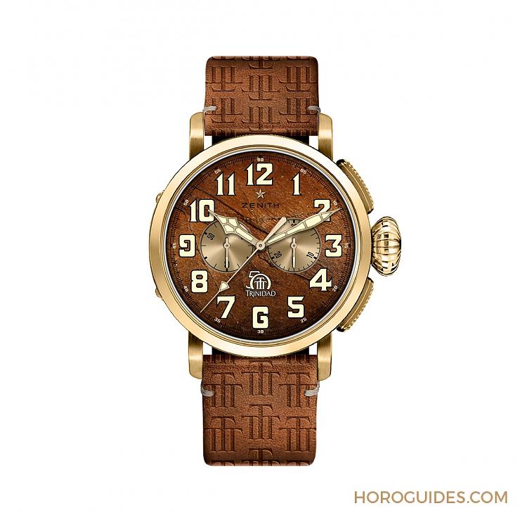 ZENITH - PILOT - (PILOT TYPE 20 CHRONOGRAPH TRINIDAD-18K玫瑰金款) - ZENITH復古菸草味 Pilot Type 20 Chronograph Trinidad限量錶