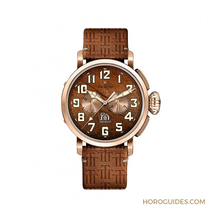 ZENITH - PILOT - （PILOT TYPE 20 CHRONOGRAPH TRINIDAD-18K玫瑰金款） - ZENITH復古菸草味 Pilot Type 20 Chronograph Trinidad限量錶 