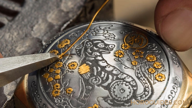PANERAI - SPECIAL EDITIONS - PAM00858 - 義大利金絲雕刻工藝大顯身手,沛納海鋼雕生肖錶狗年限量版