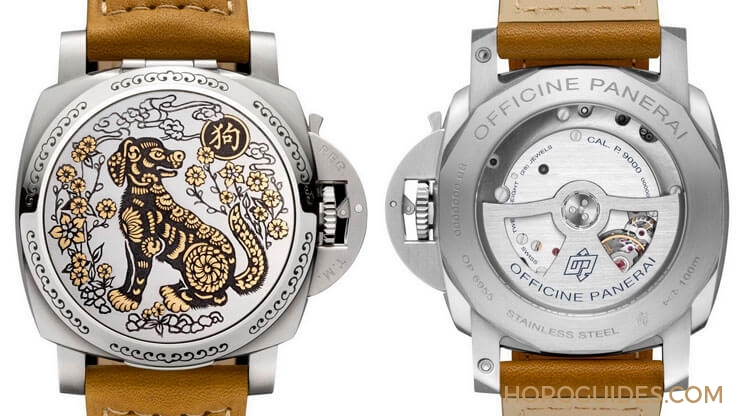 PANERAI - SPECIAL EDITIONS - PAM00858 - 義大利金絲雕刻工藝大顯身手,沛納海鋼雕生肖錶狗年限量版
