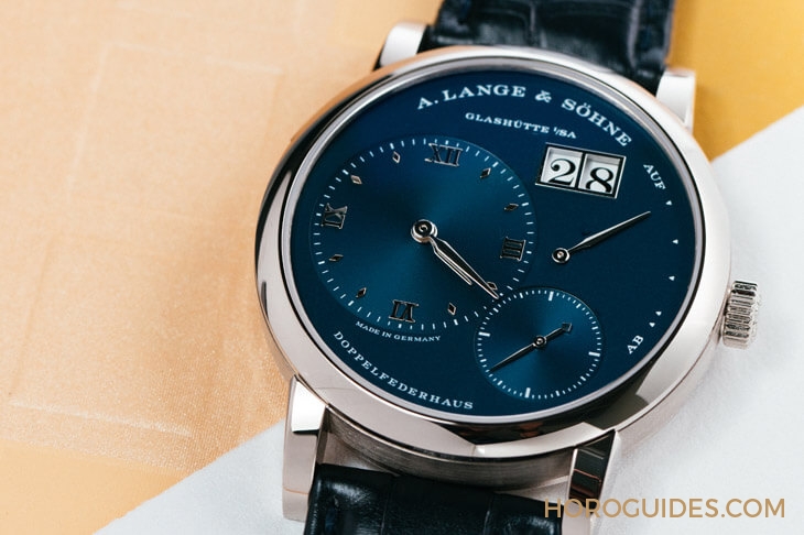 A. LANGE & SÖHNE - My Choice:頂級藍面錶,我選朗格 Lange 1