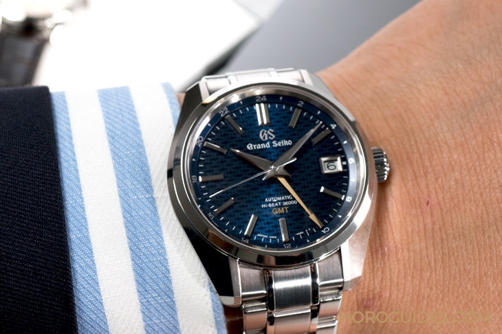 GRAND SEIKO - GRAND SEIKO - SBGJ225 - 日式絣織美學錶盤,讓藍色藍得有內涵,GRAND SEIKO Hi-Beat GMT亞洲限量版