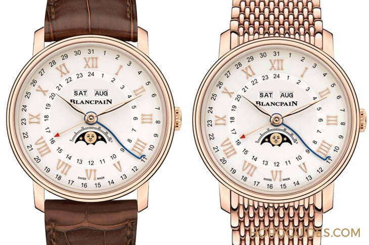 BLANCPAIN - VILLERET - 6676-1127-55B - [BASEL 2018]寶鉑Villeret兩地時間全日曆腕錶，推出不鏽鋼新款