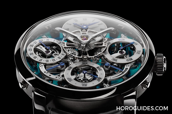 MB&F - 更科技感的太空飛船,MB&F萬年曆新款鈦金屬綠面