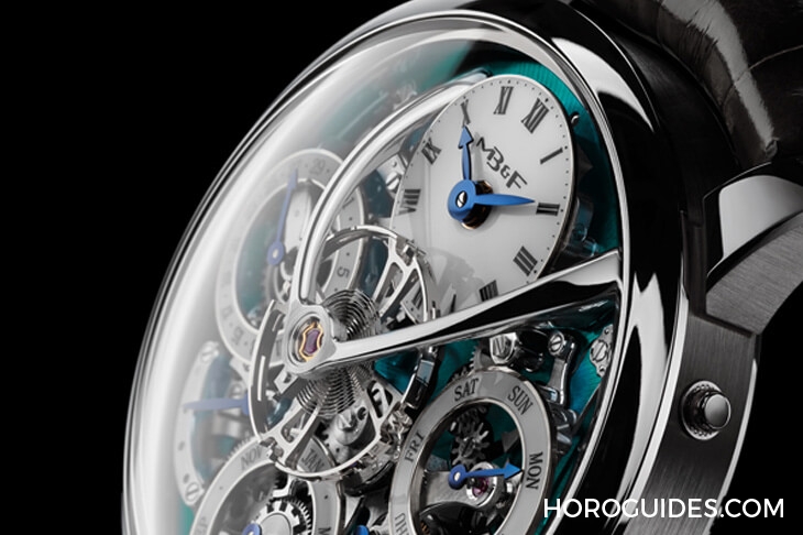 MB&F - 更科技感的太空飛船,MB&F萬年曆新款鈦金屬綠面