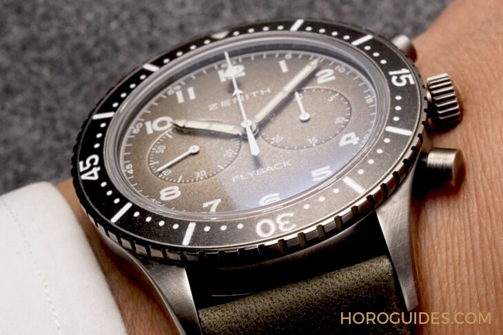 ZENITH - PILOT - 29.2240.405/18.C801 - [BASEL 2018]ZENITH Pilot系列TIPO CP-2計時碼錶，復古感最到位