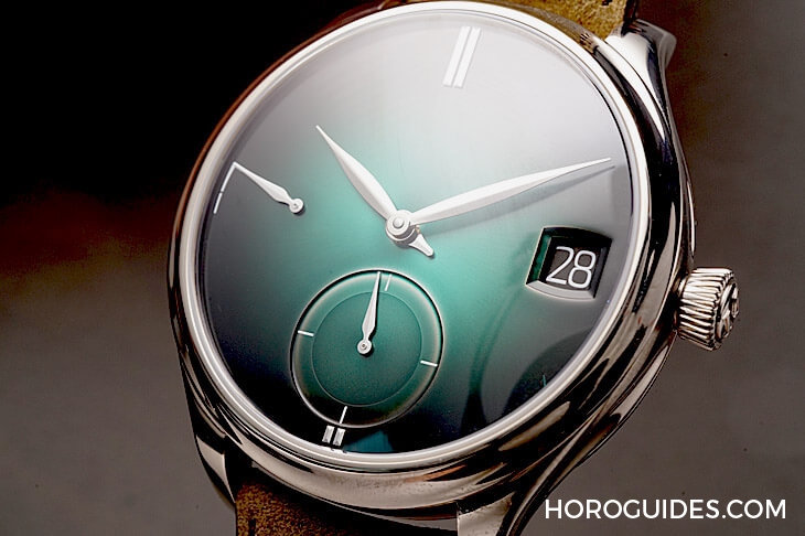 H. MOSER & CIE - ENDEAVOUR - 1800-0202 - [BASEL 2018]H.MOSER Endeavour極簡萬年曆，又潮又美煙燻綠錶盤