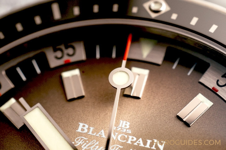 BLANCPAIN - FIFTY FATHOMS - 5052-1110-63A - 寶珀Bathyscaphe復古五十噚,少見的七○年代雙層時標