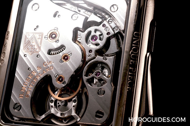 H. MOSER & CIE - H. MOSER第一只自製三問,量身打造的方形三問機芯誠意十足