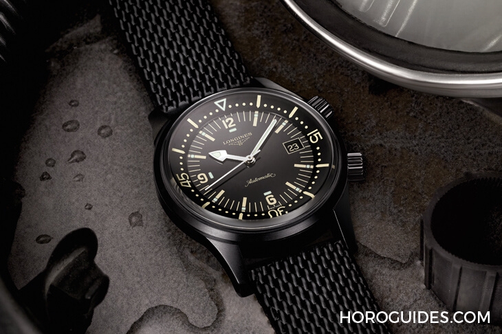 LONGINES - 浪琴表Legend Diver復刻潛水錶,黑得更有型